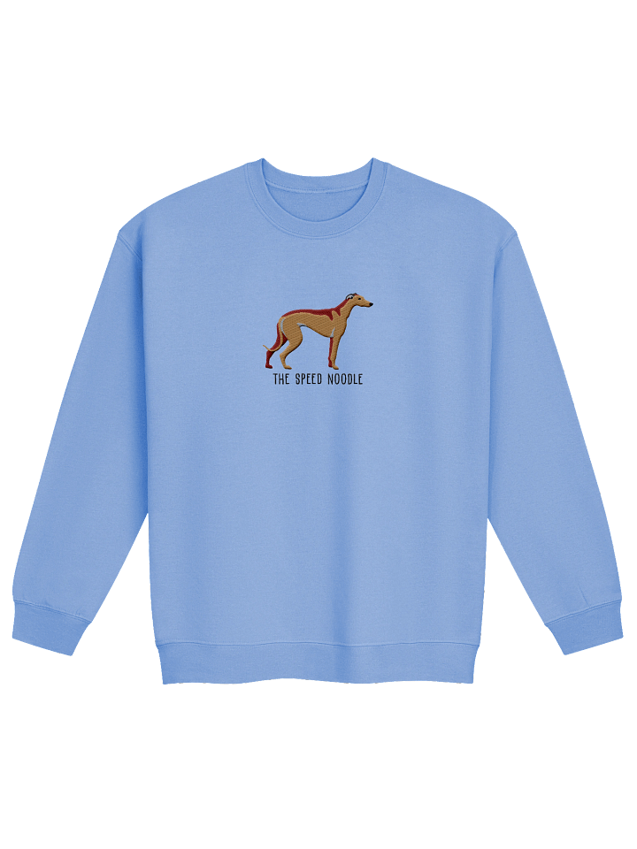 The Speed Noodle Sweatshirt (Embroidered) of an English Greyhound(Tan) product image (9)