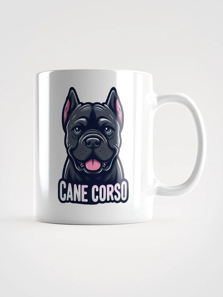 Elegant Black Cane Corso Mug – Stylish Dog Lover Design product image (1)