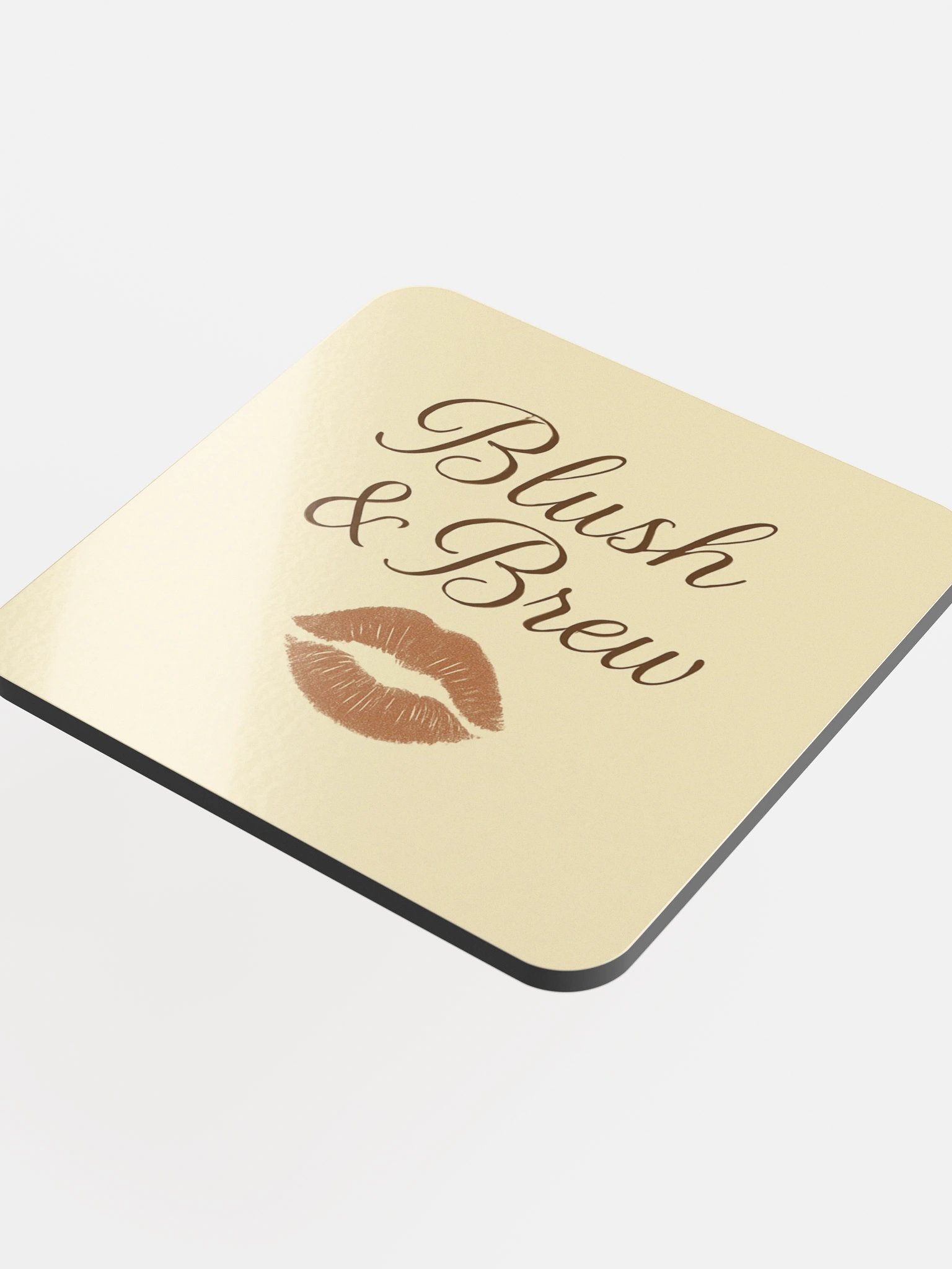 Blush & Brew Yellow Coaster product image (4)