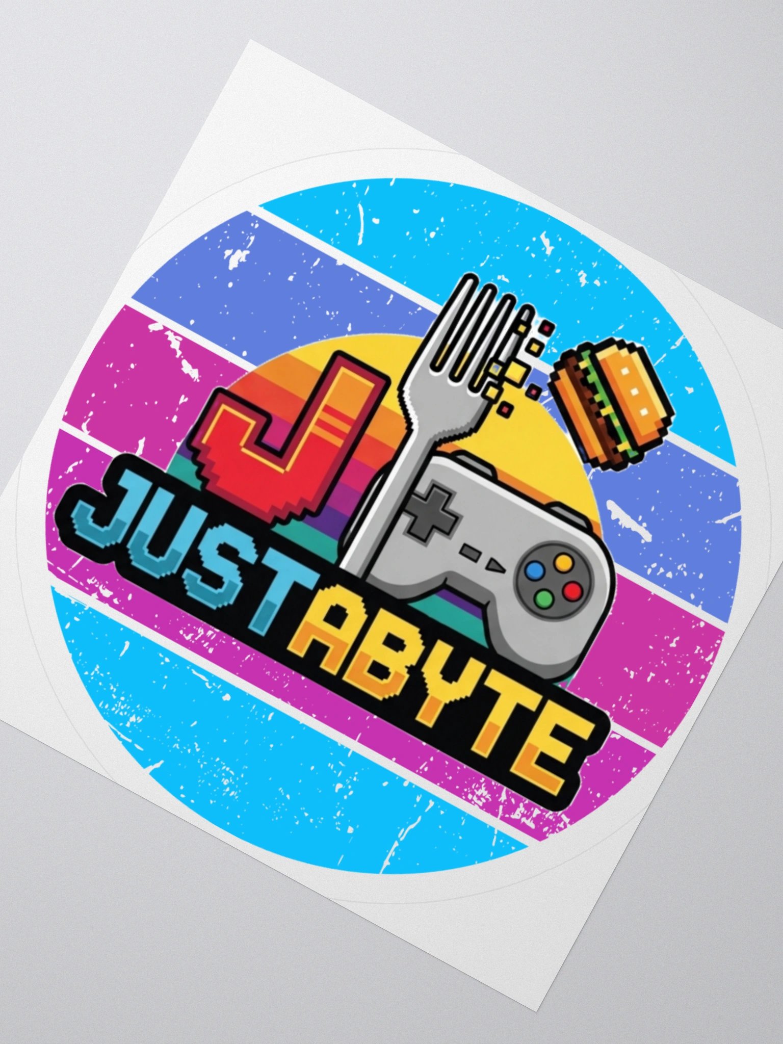 Just A Byte Kiss Cut Sticker product image (2)