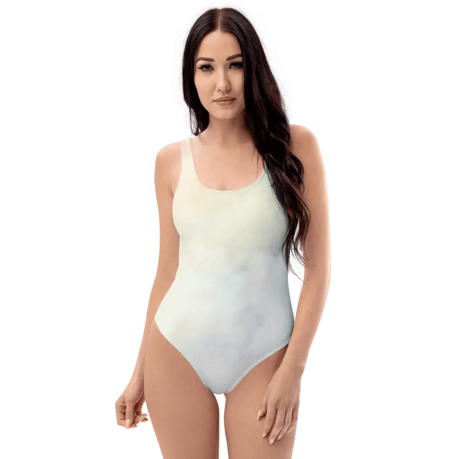 Blur Cloud Rainbow Design one piece Swimsuit - V1 product image (5)