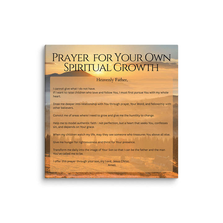 Prayer for your own Spiritual Growth - Canvas product image (13)