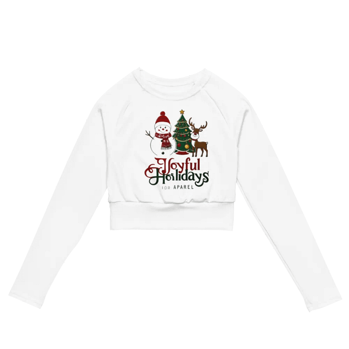 Joyful Holidays Recycled Crop Top product image (2)