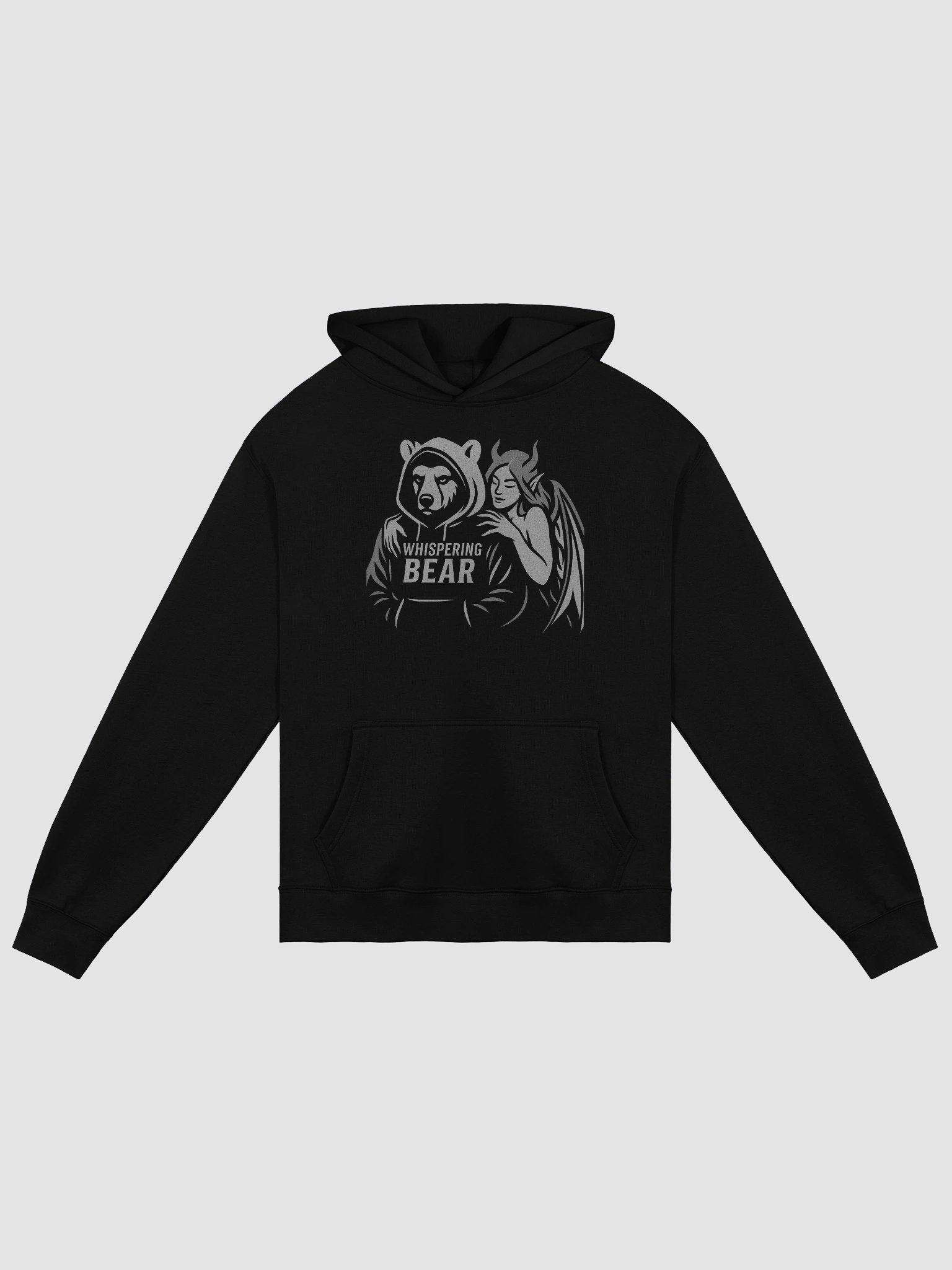 Hoodie Bear, B&W product image (1)
