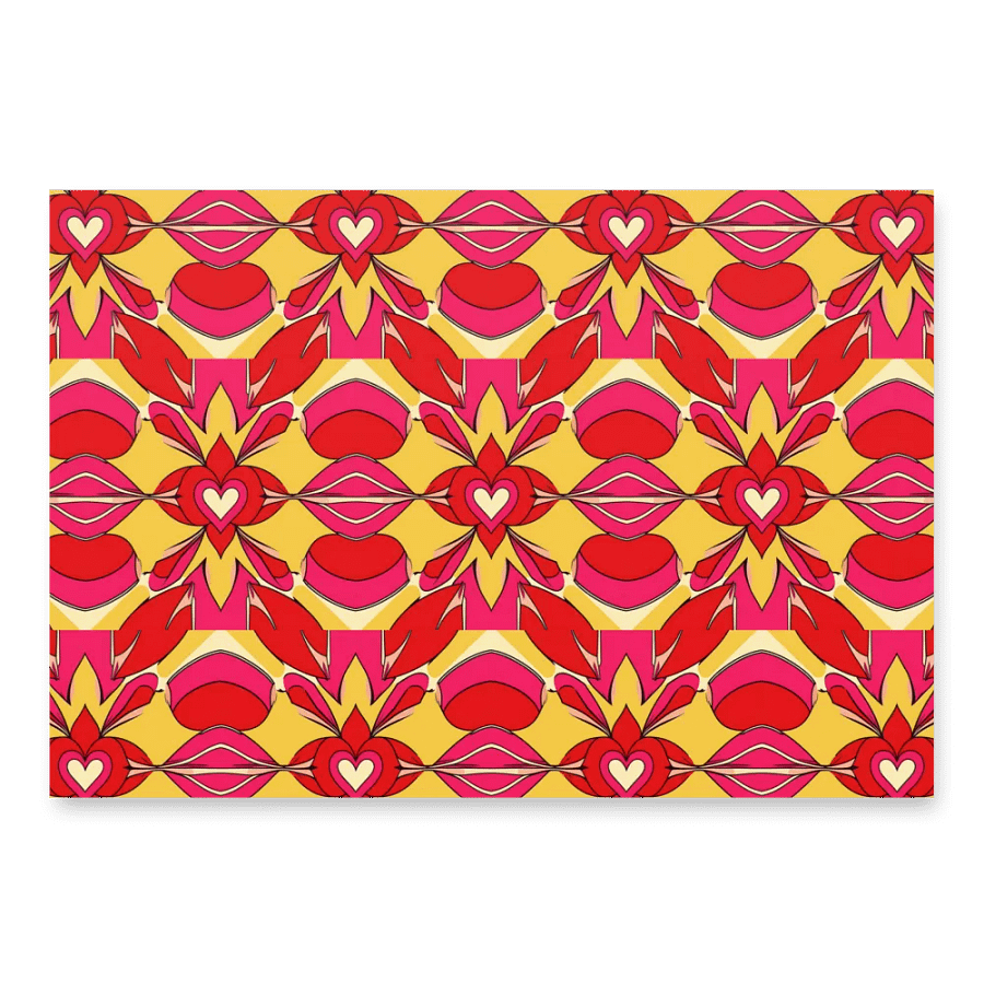 Valentine Vibrant Heart Symphony Wrapping Paper product image (3)