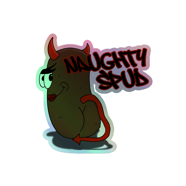 Naughty List Holographic Sticker product image (2)