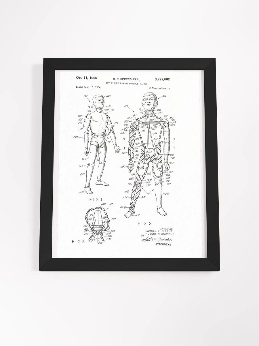 Patent Line Art Print - GIJoe First Action Figure product image (14)