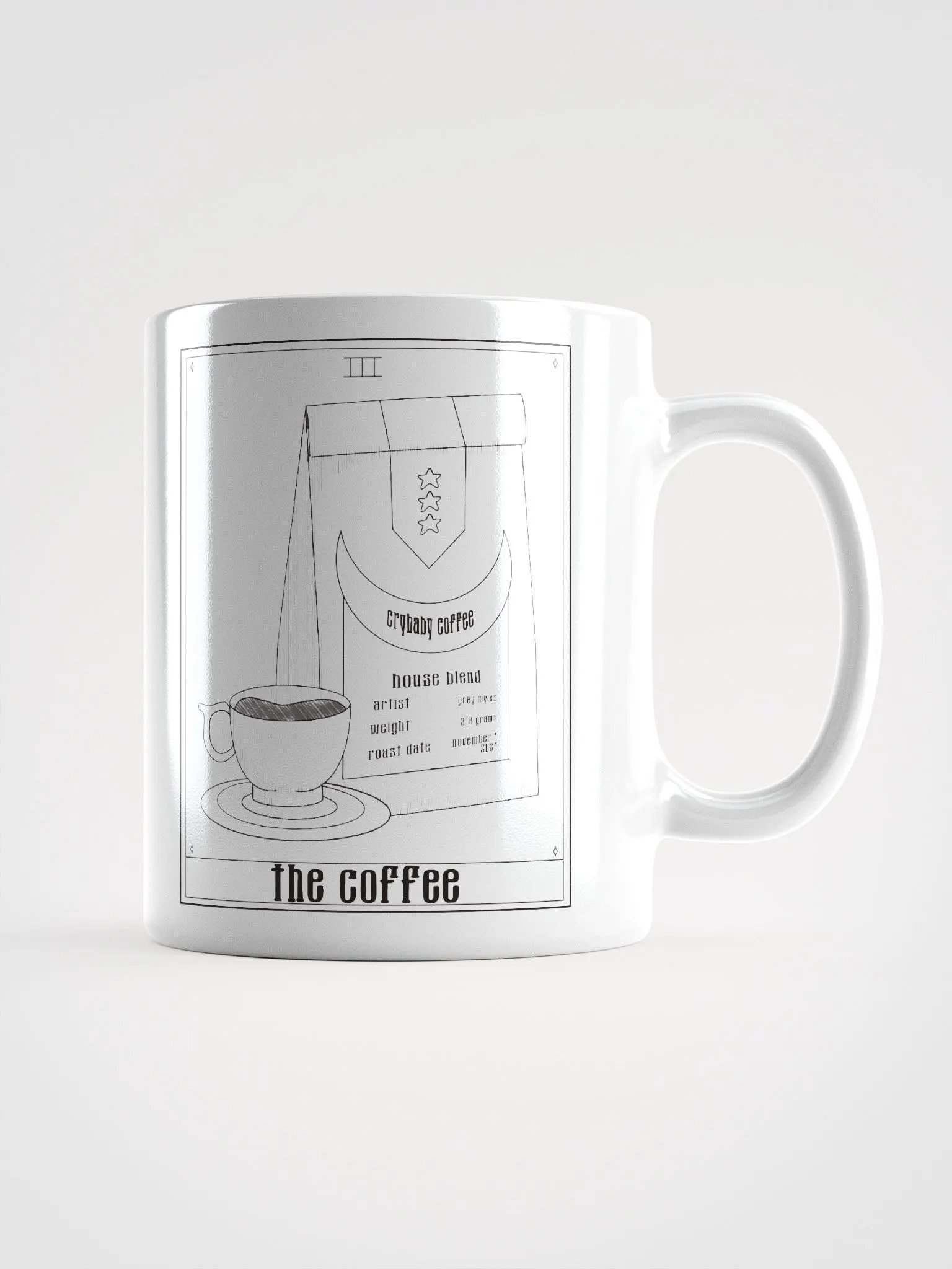 The Coffee Tarot Card Mug - White product image (1)