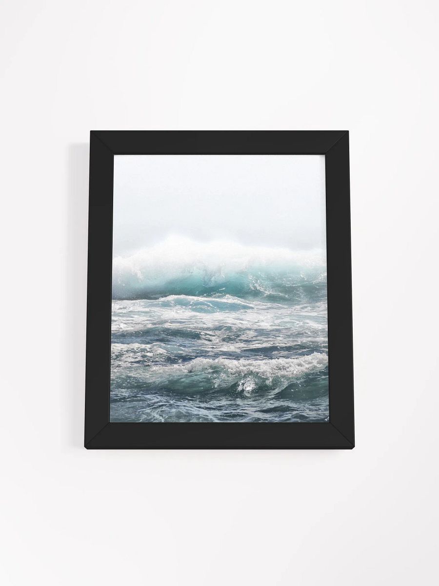Misty Ocean Waves Framed Poster product image (1)