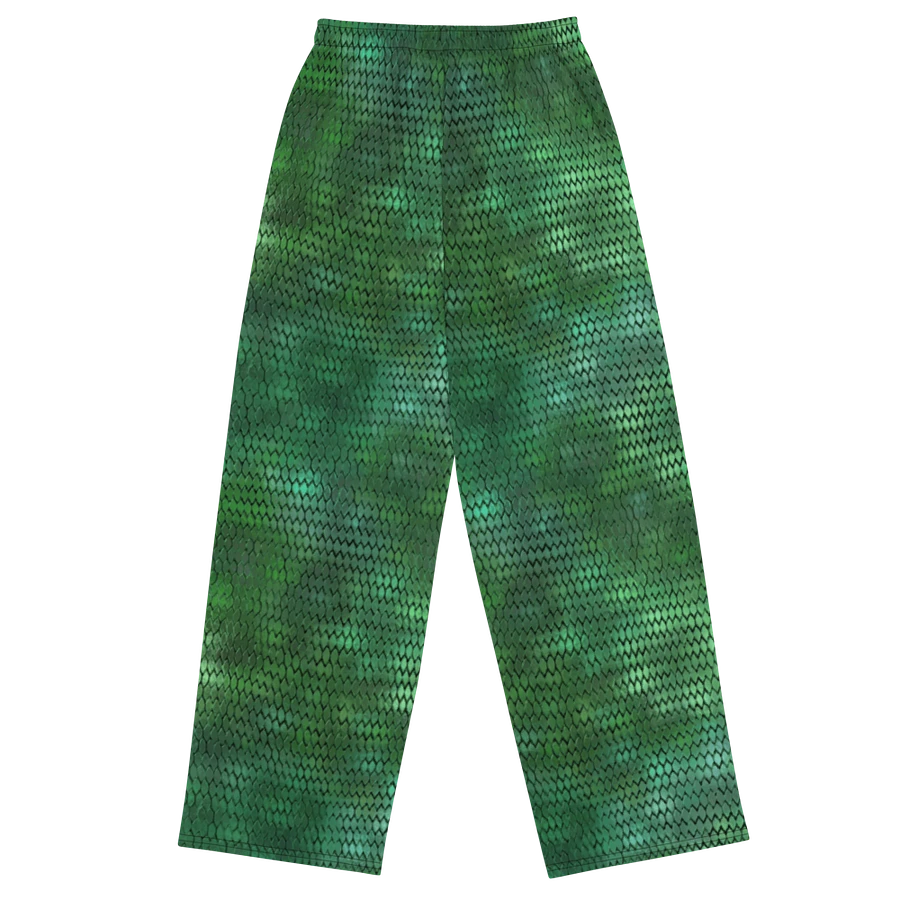 Green Dragon Scales Wideleg Pants product image (1)