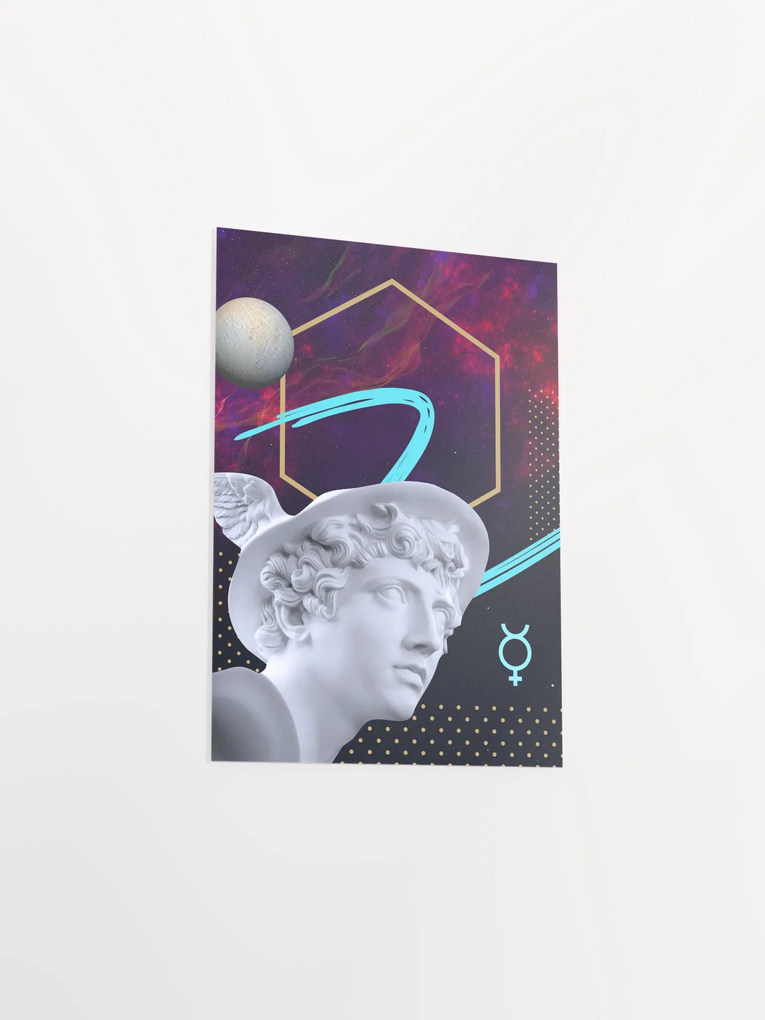 Synthwave Gods and Planets: Mercury (Hermes) [synthwave/vaporwave/retrowave/cyberpunk] — aesthetic poster, retrowave poster, neon poster product image (10)