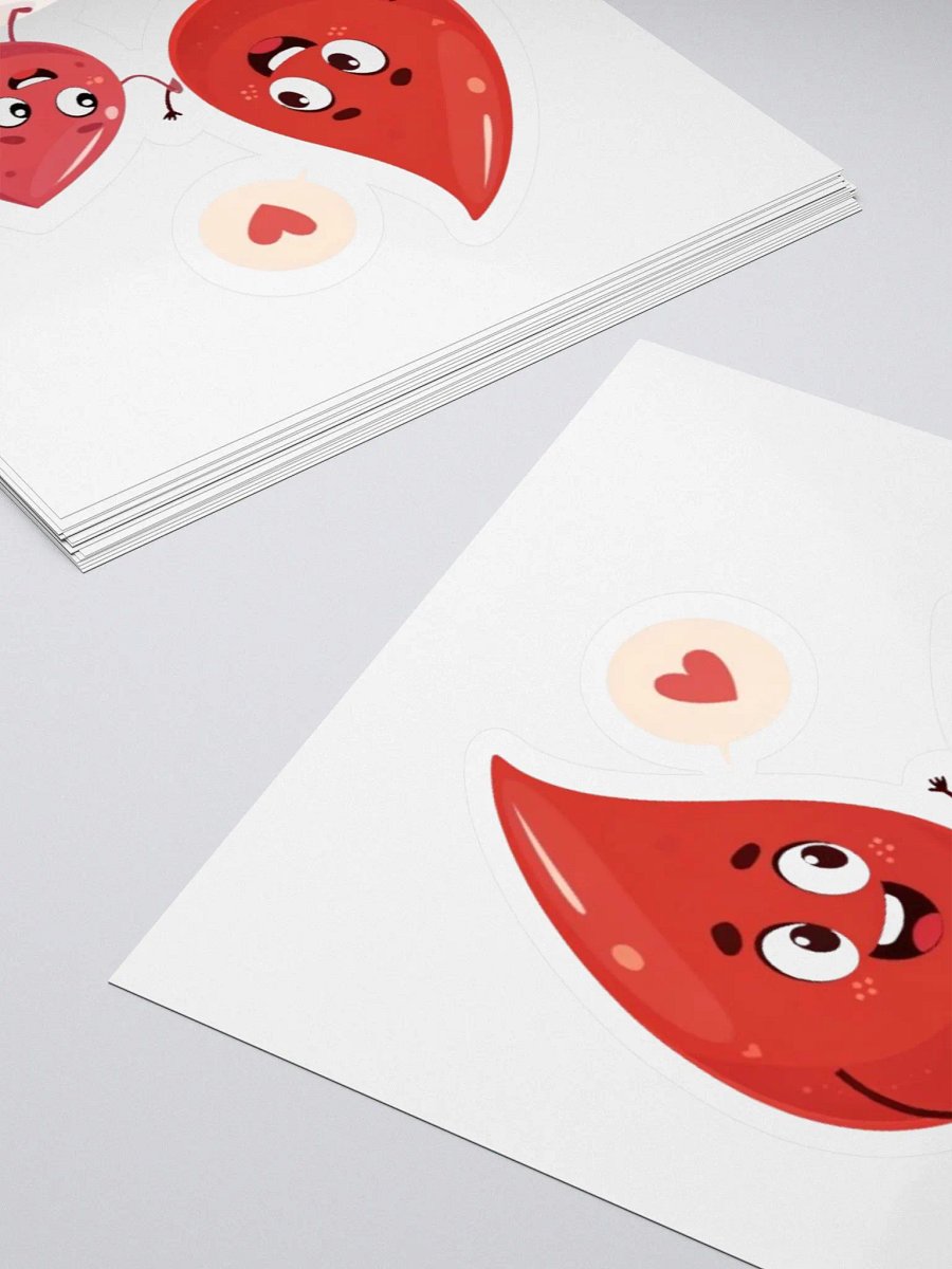 Cheerful Blood Drops Kiss Cut Stickers product image (4)