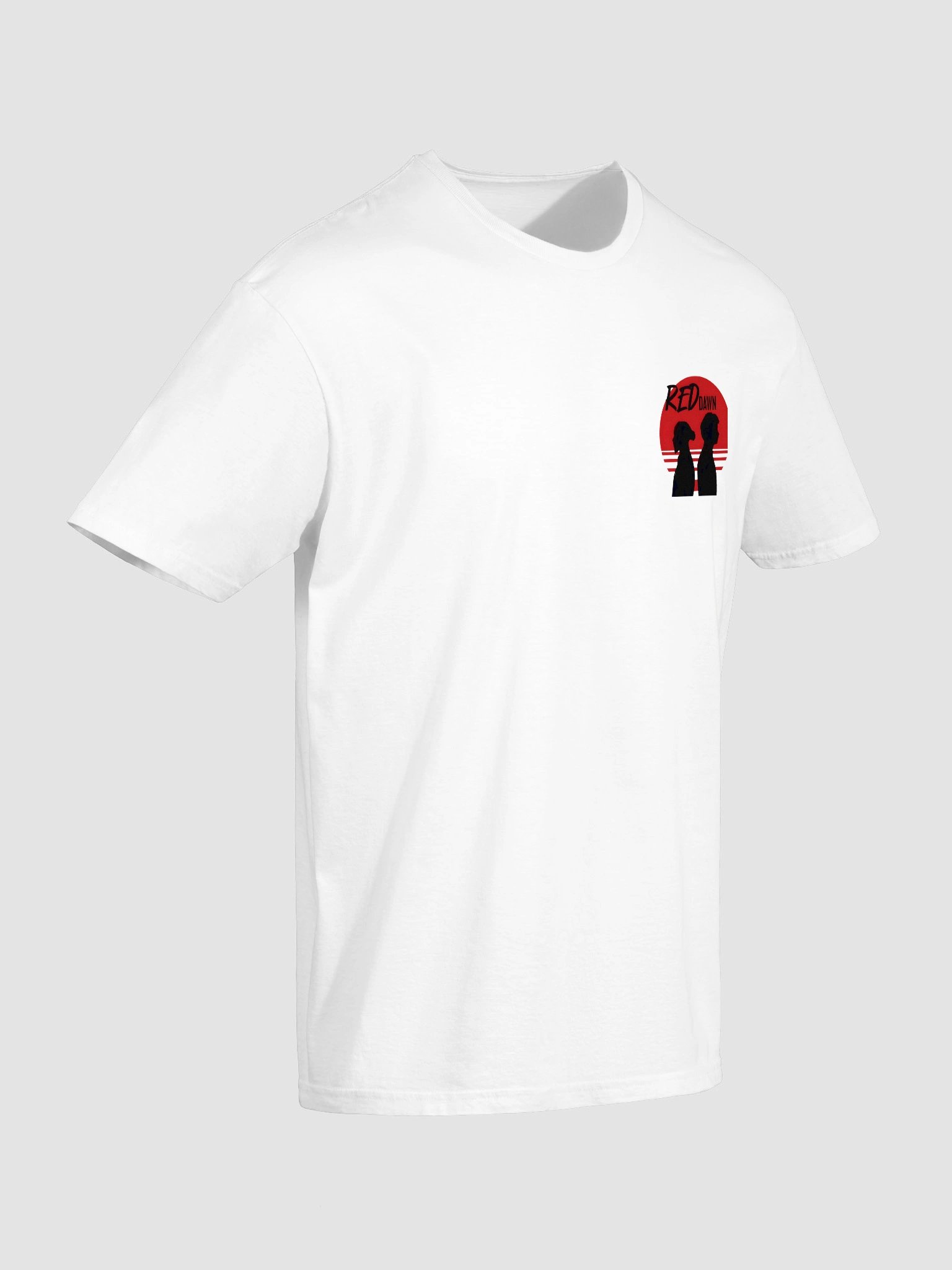 Red Dawn: Hamilton & Leclerc Ferrari F1 Duo Art - Iconic Motorsport Sunset Tee product image (6)