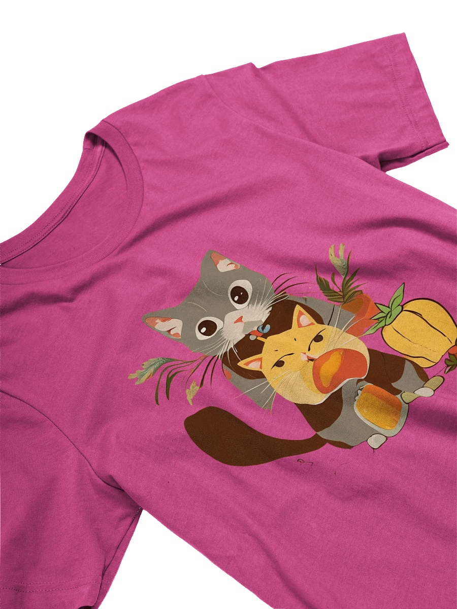 Cartoon cat theme T-shirt product image (23)