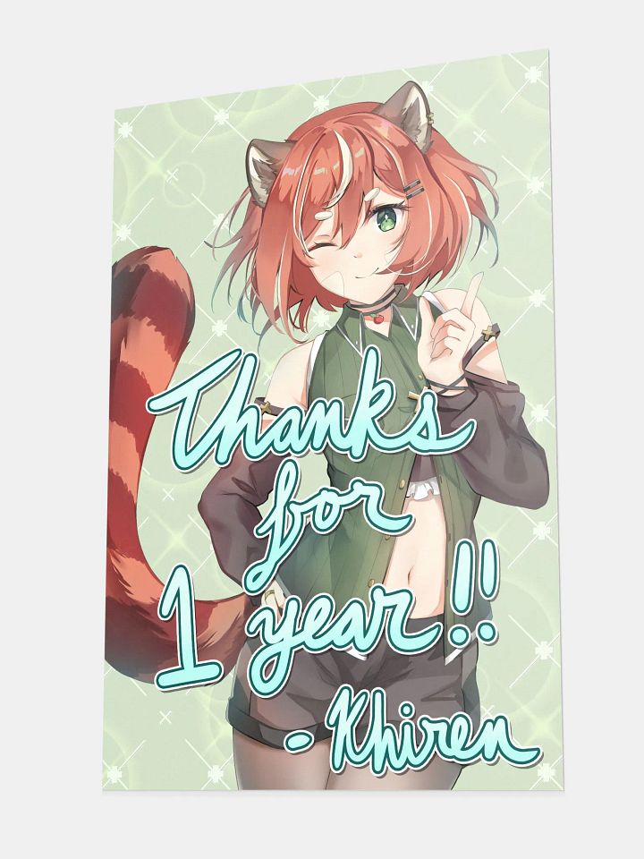 Khiren - 1 Year Anniversary Poster (Signed) product image (2)