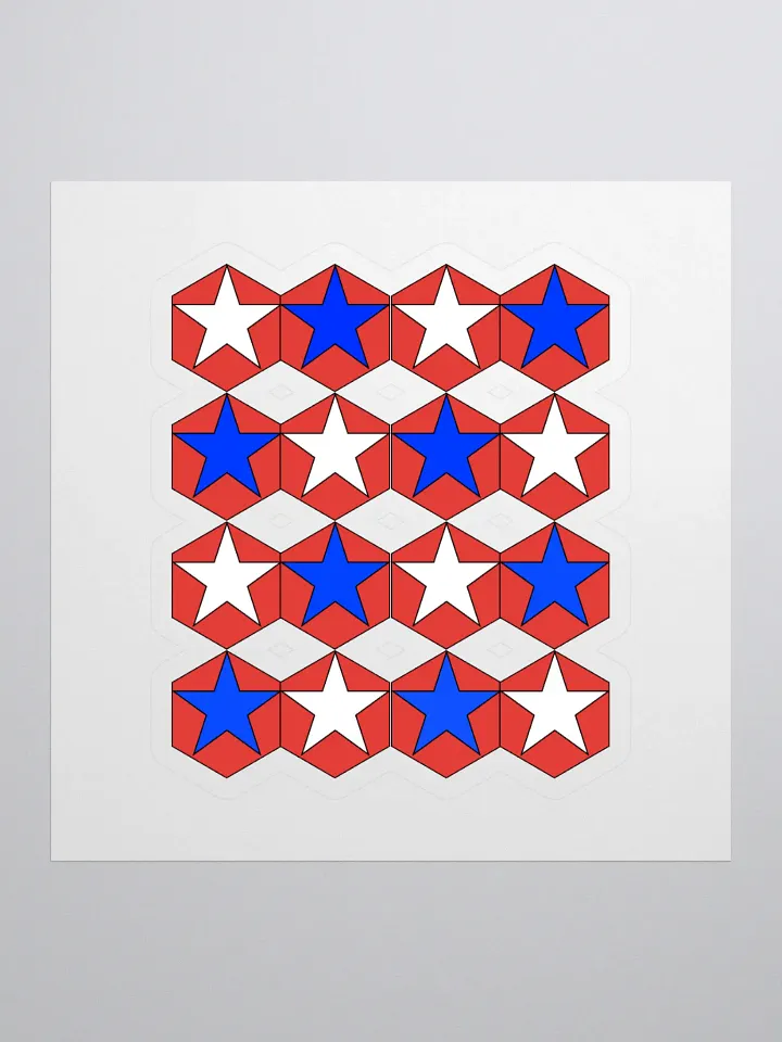 Stars Within Hexagons - Geometrical Design Sticker product image (1)