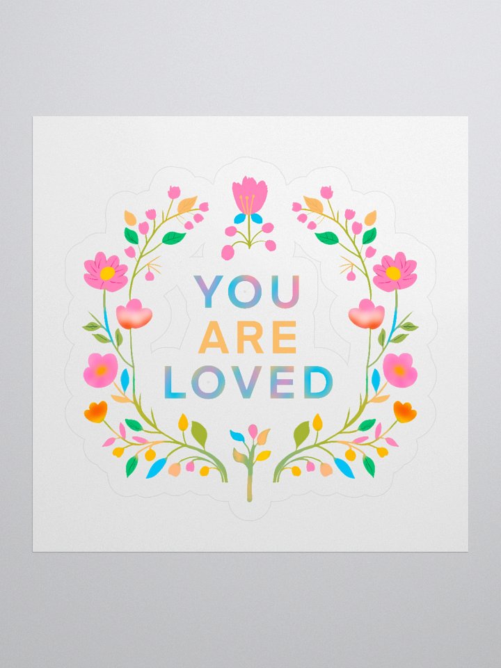 You Are Loved Floral Sticker Set product image (2)