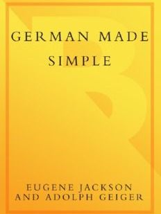 German Made Simple: Learn to Speak and Understand German Quickly and Easily product image (1)