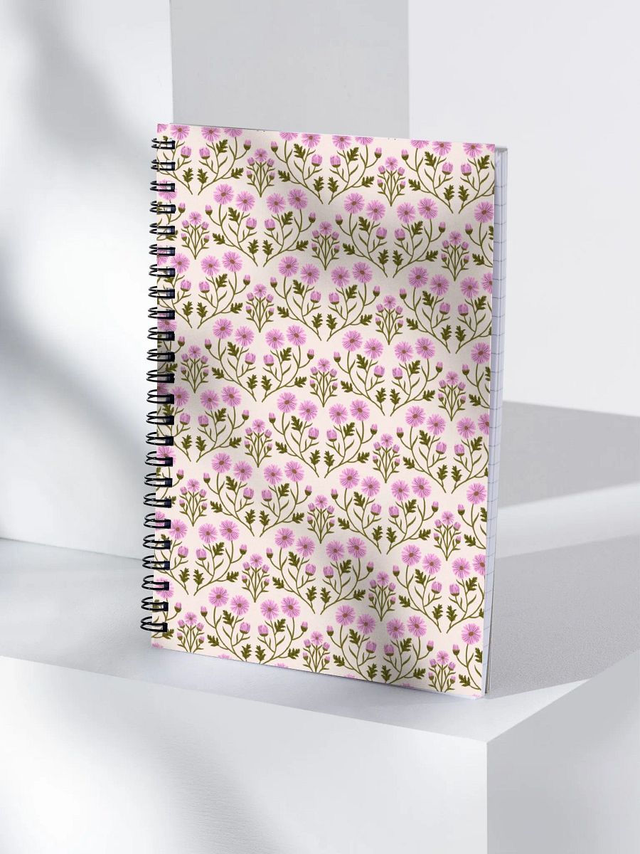 Harmony of Mums - Pink and Green - Spiral Notebook product image (2)