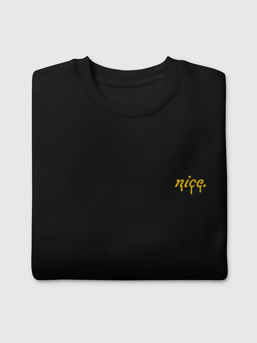 Exclusive Premium 'Nice.' Drip Sweatshirt (Black) product image (1)
