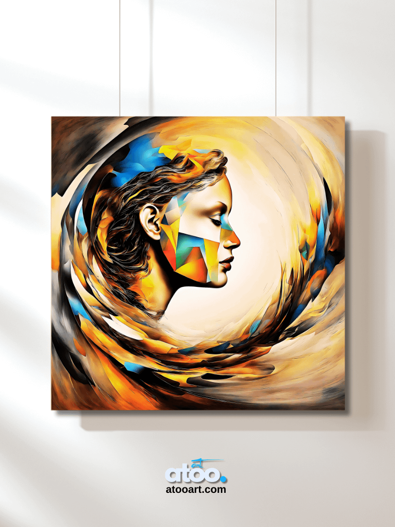 Understanding Women | Vortex of Thought | Canvas Artistic Painting product image (2)