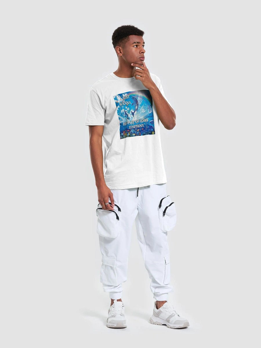Whimsical Symphony Dolphin Unisex T-Shirt product image (3)