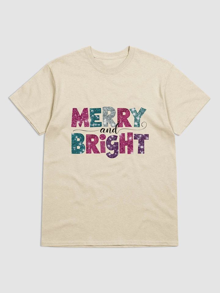 Merry and Bright T-Shirt with a Glittery Look product image (32)