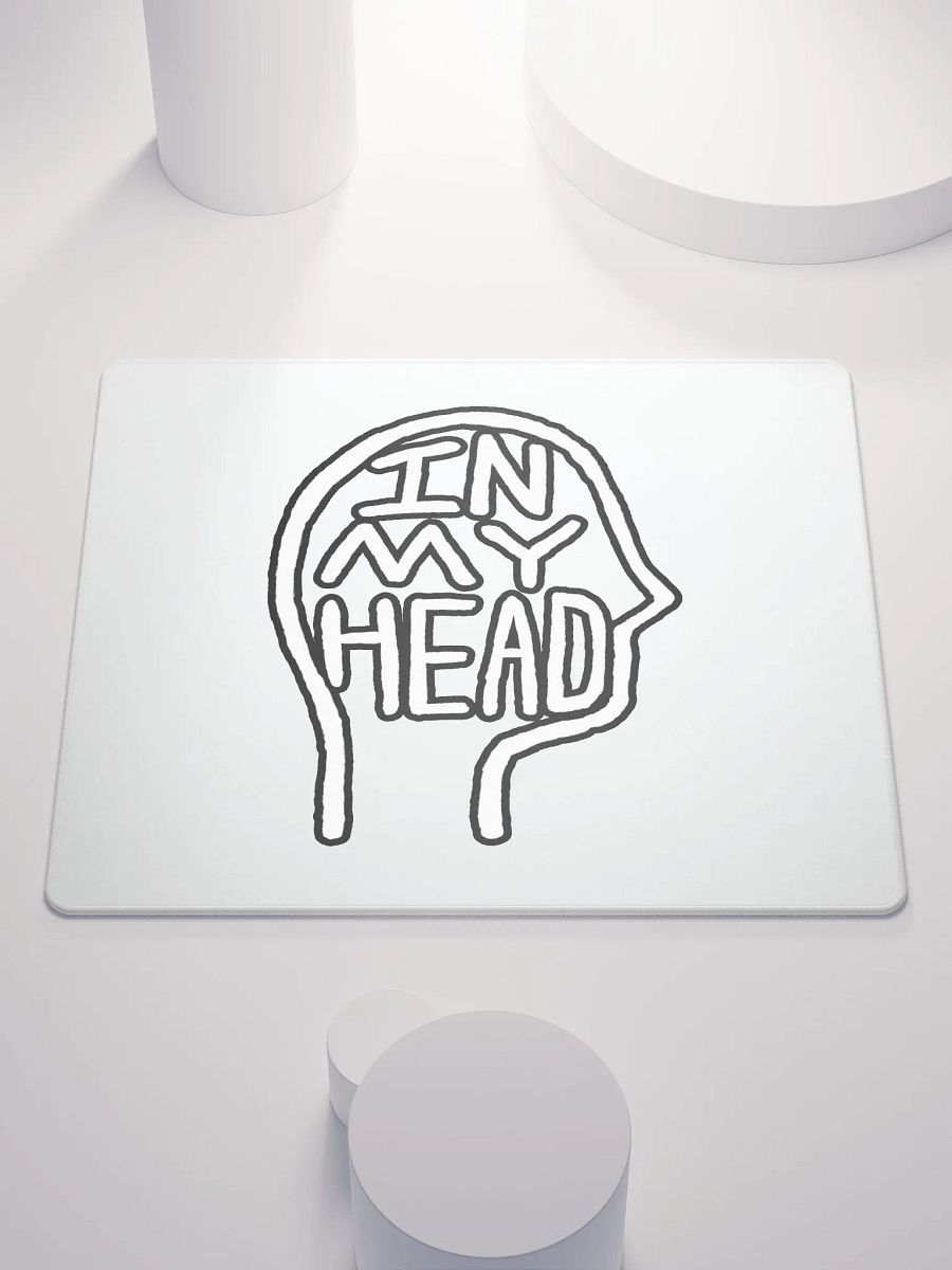 In My Head (lined design, #763D7D) mouse pad product image (1)