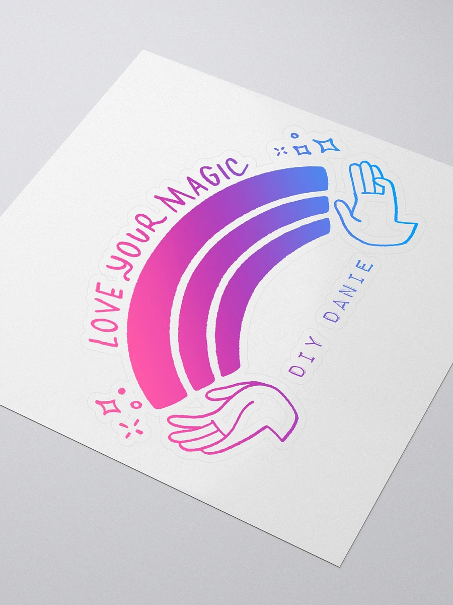 LOVE YOUR MAGIC RAINBOW STICKER (OMBRE) product image (3)