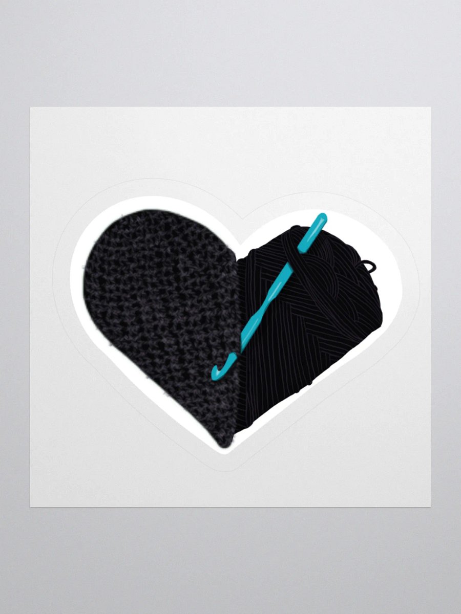 Crochet Love - Black Sticker product image (3)