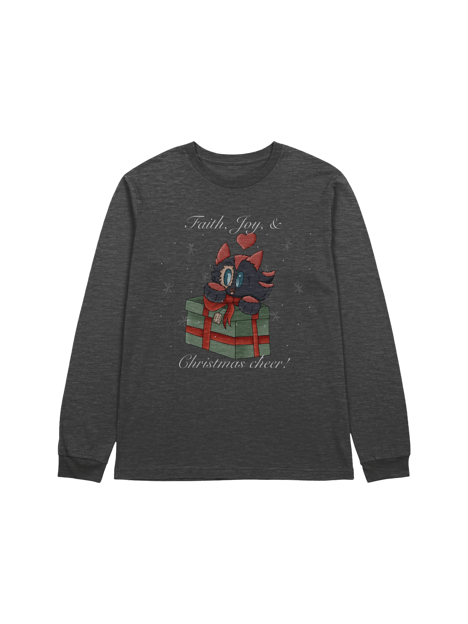 Faith, Joy, & Christmas Cheer Long Sleeve T-Shirt product image (2)