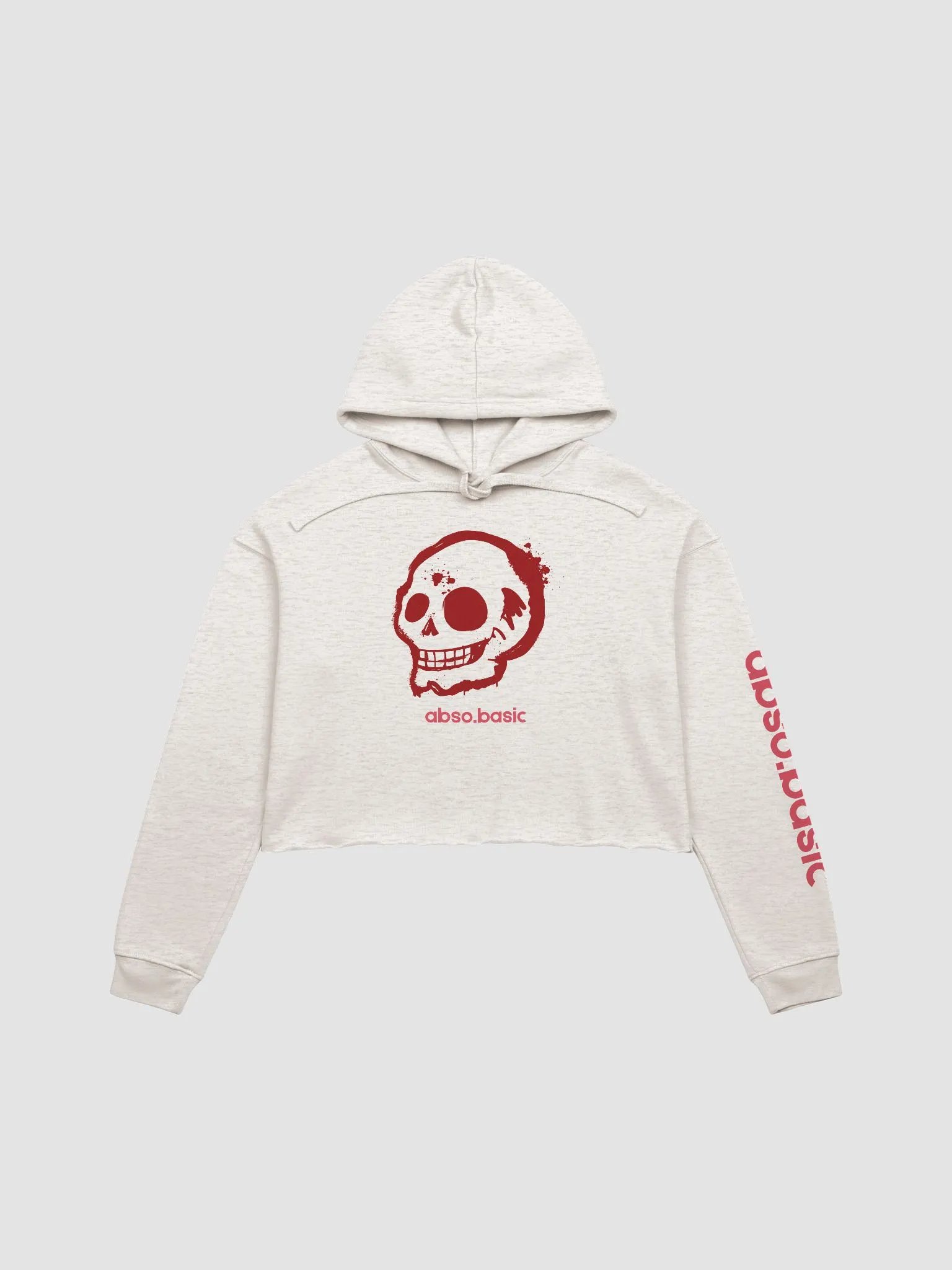 High Skull Graffiti Crop Hoodie product image (1)
