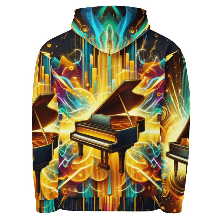 Piano Musical Instrument - All-Over Unisex Hoodie #25 product image (2)
