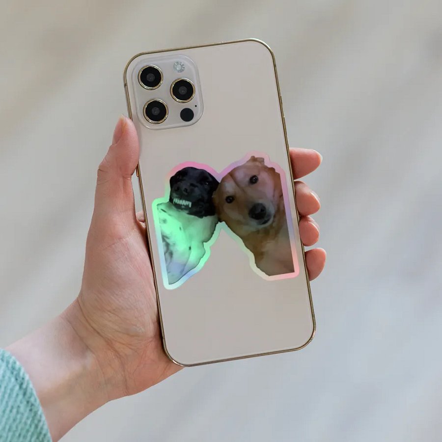 Holographic doggo Sticker product image (8)