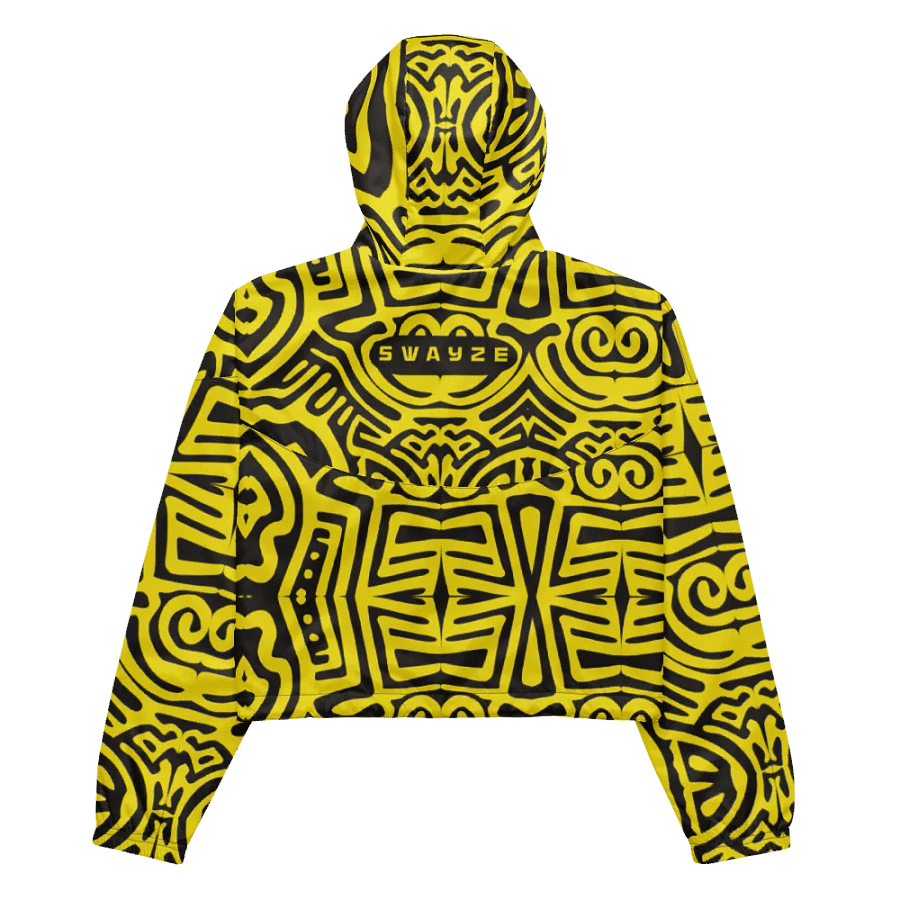 Gossip Cat Pattern Crop Hoodie Windbreaker product image (5)
