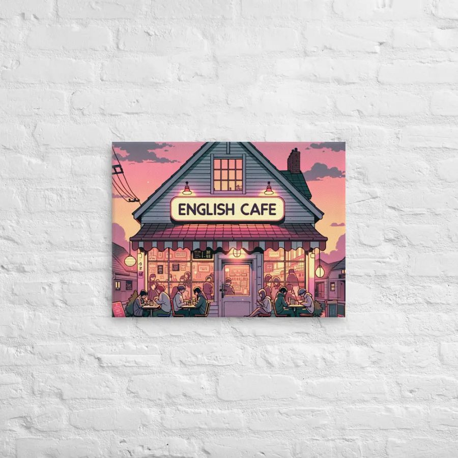 English Cafe and Chill Canvas product image (1)