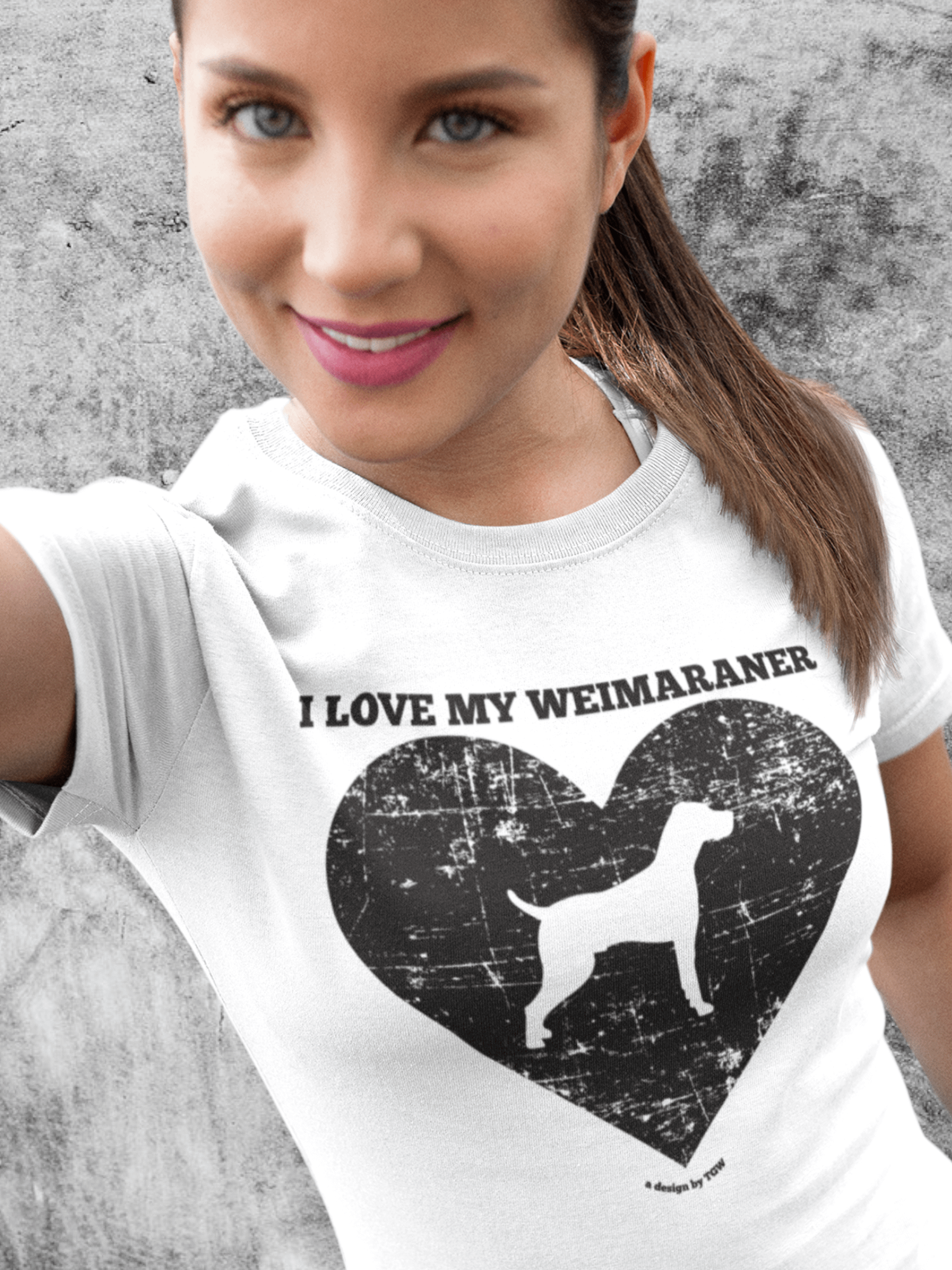 I Love My Weimaraner - Stanley/Stella Women's Fitted Eco Tee product image (1)
