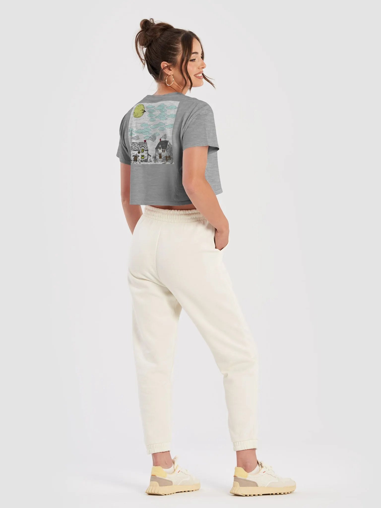 Moonlit Village Crop Top product image (53)