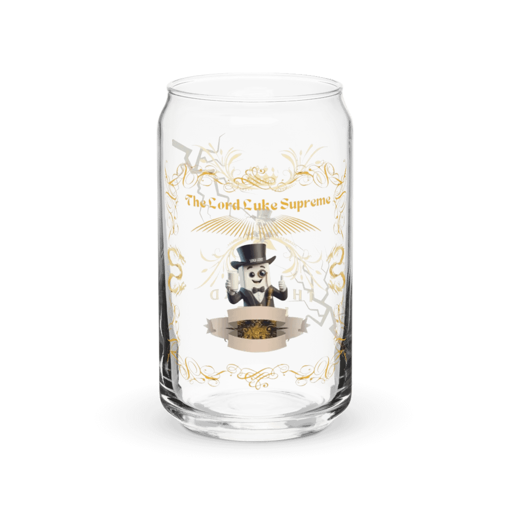 The Lord Luke Supreme Royal duo logo design Can Shaped Glass product image (4)