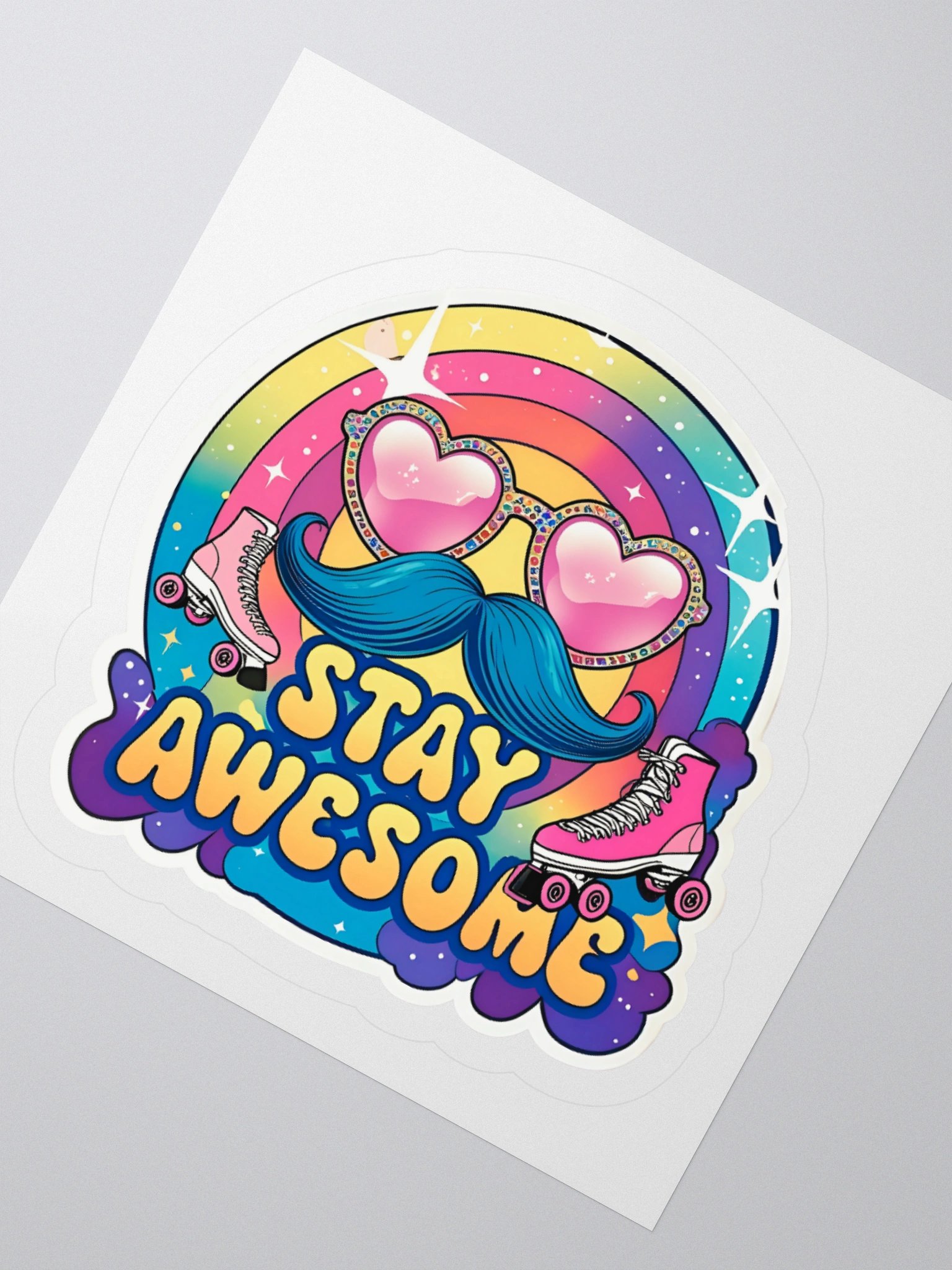 Groovy Stay Awesome Retro Sticker product image (5)
