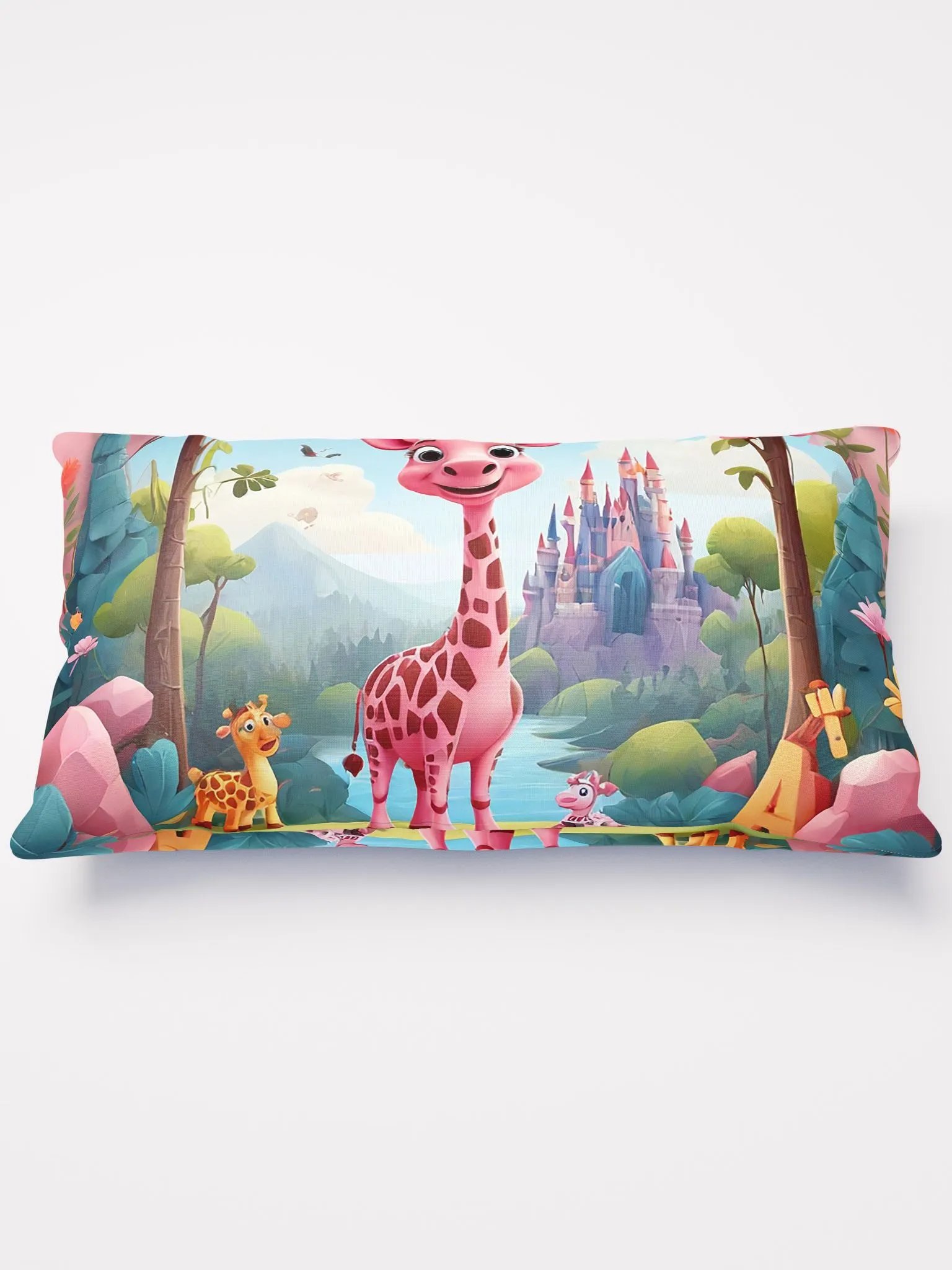 pink giraffe with flower and book product image (3)