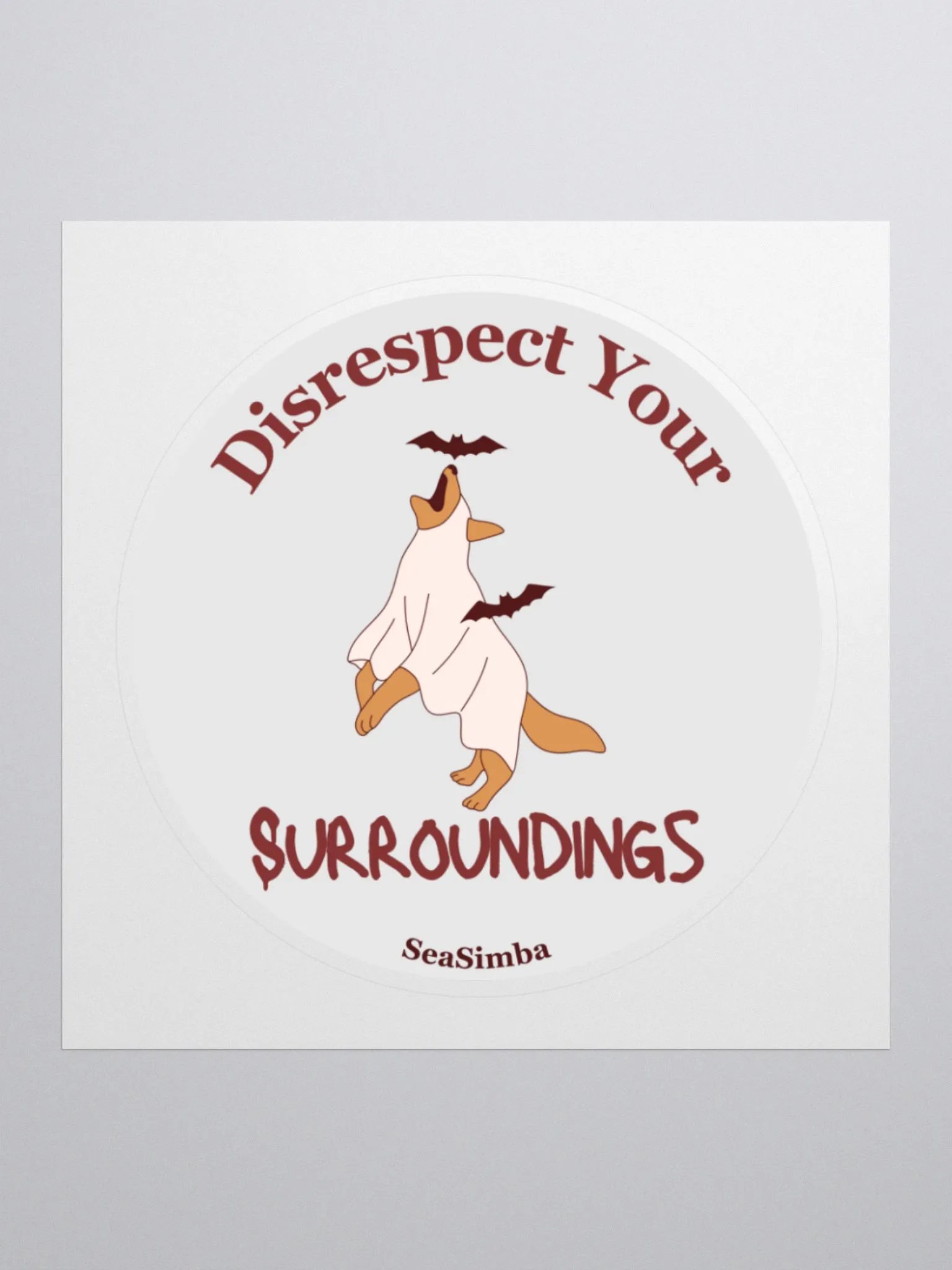 Disrespect Your Surroundings Sticker product image (1)