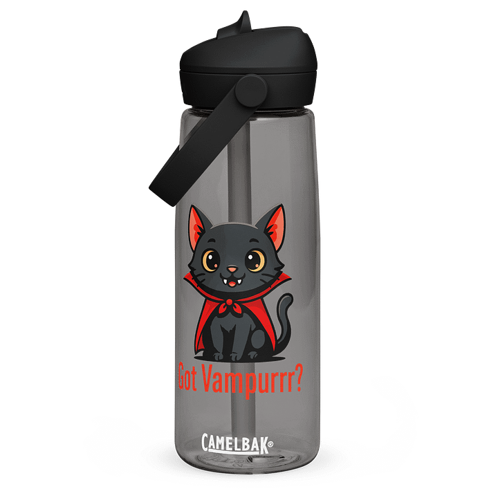 Got Vampurrr? Cat Thrive® Flip Straw Water Bottle product image (1)