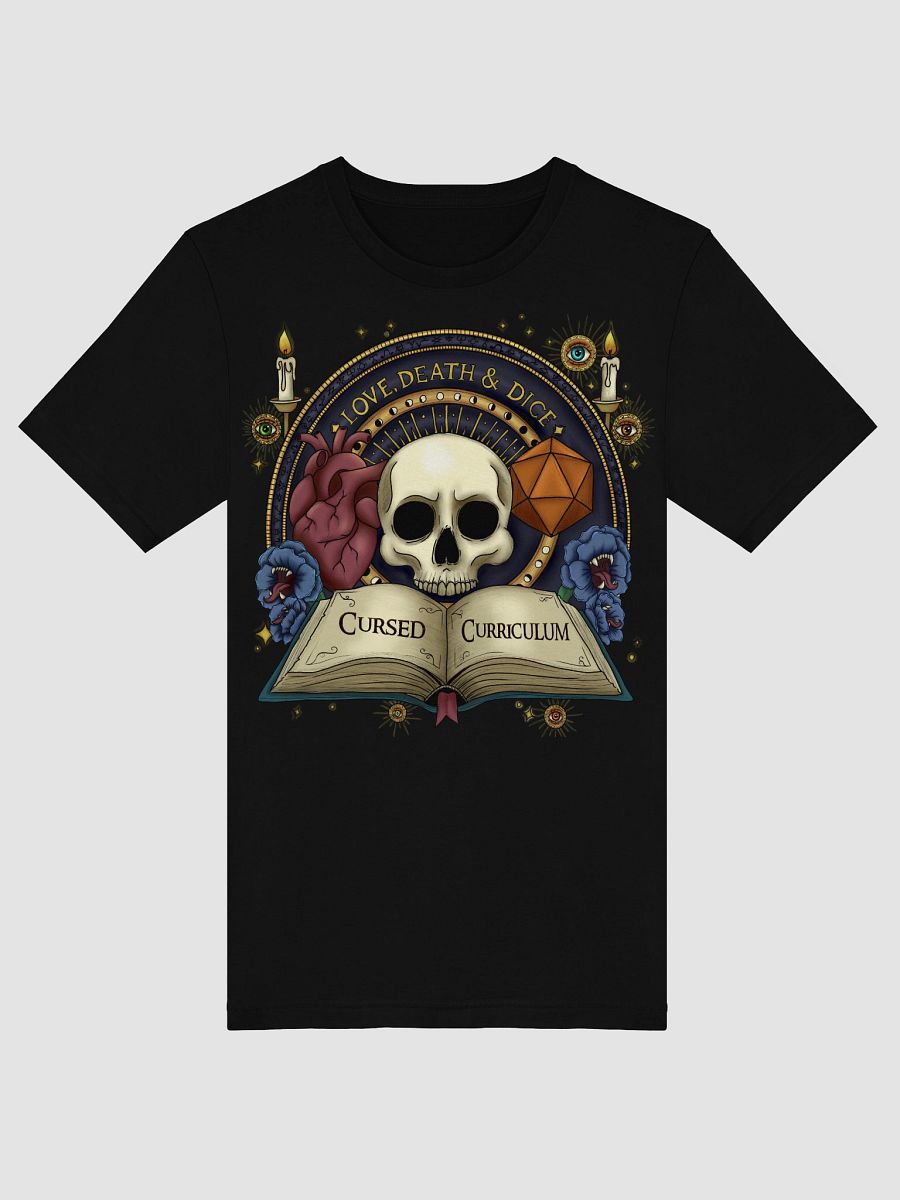 Love Death and Dice: Cursed Curriculum – Logo Tee product image (5)