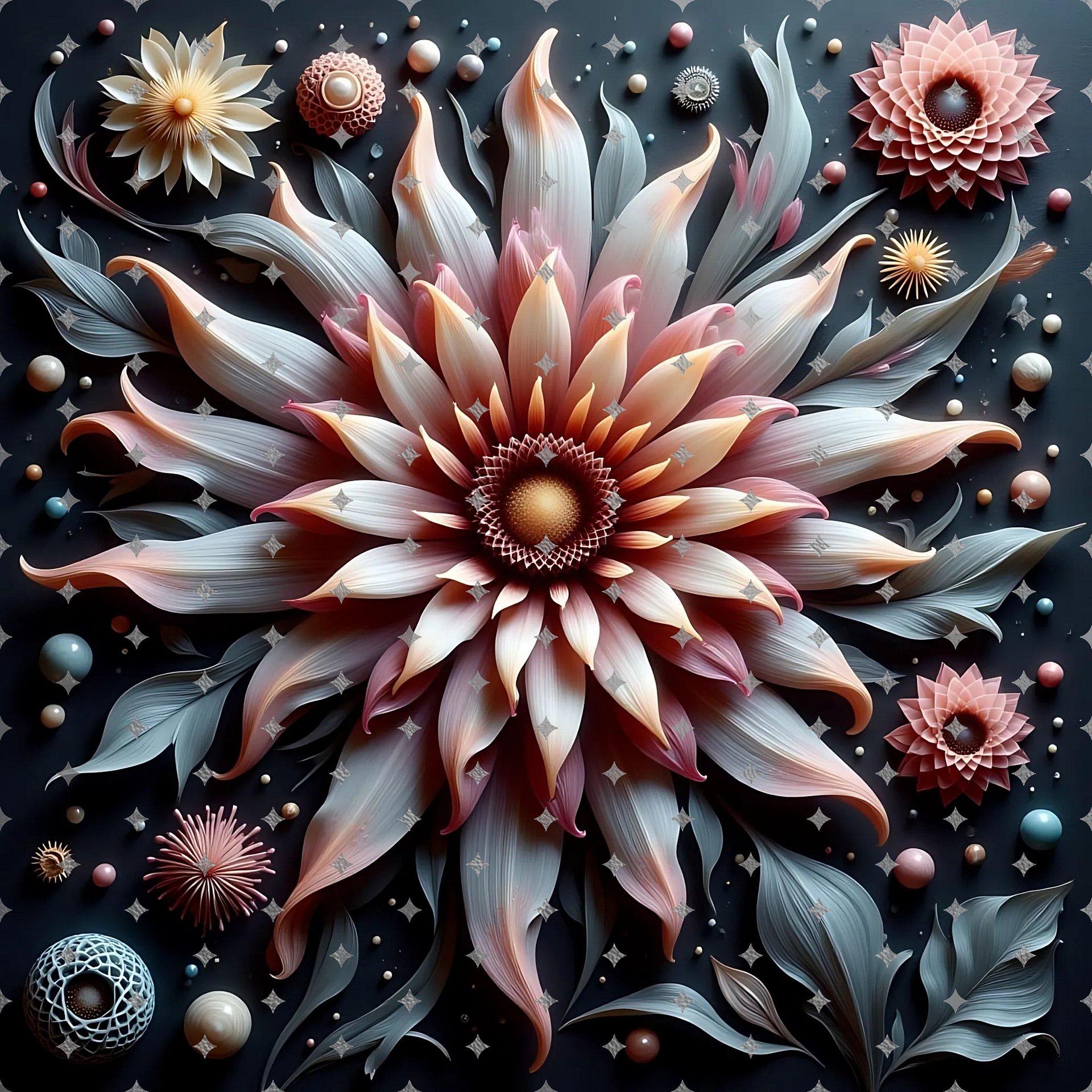 Dream Flora Wind Spinner Design PNG product image (2)