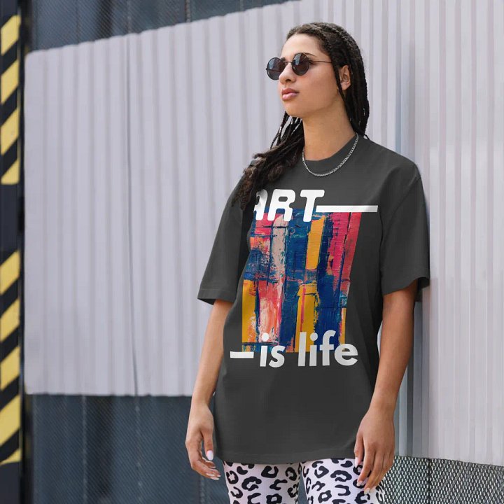 Art is life unisex t-shirt product image (1)