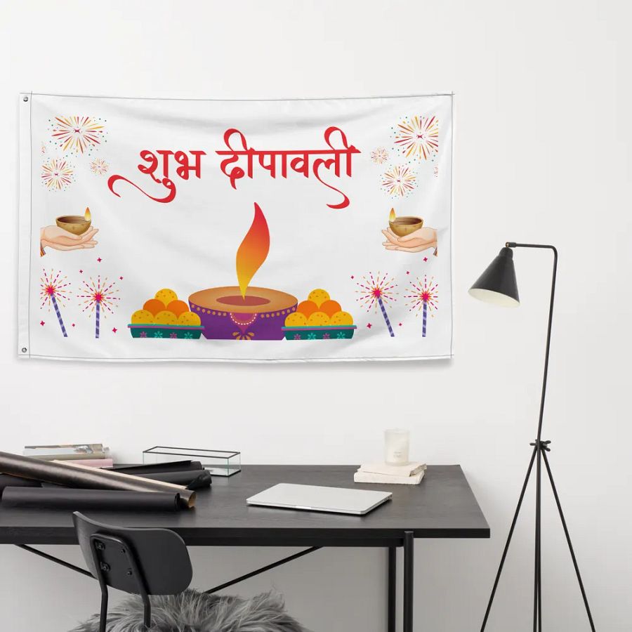 Diwali Flag/Banner - Enjoy your Festival with family product image (9)