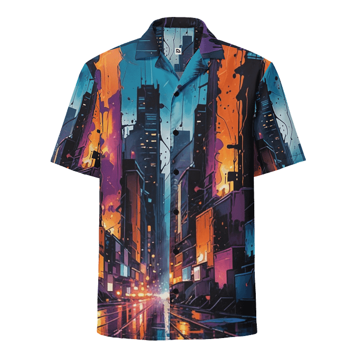 Abstract City 1 Hawaiian Shirt product image (1)