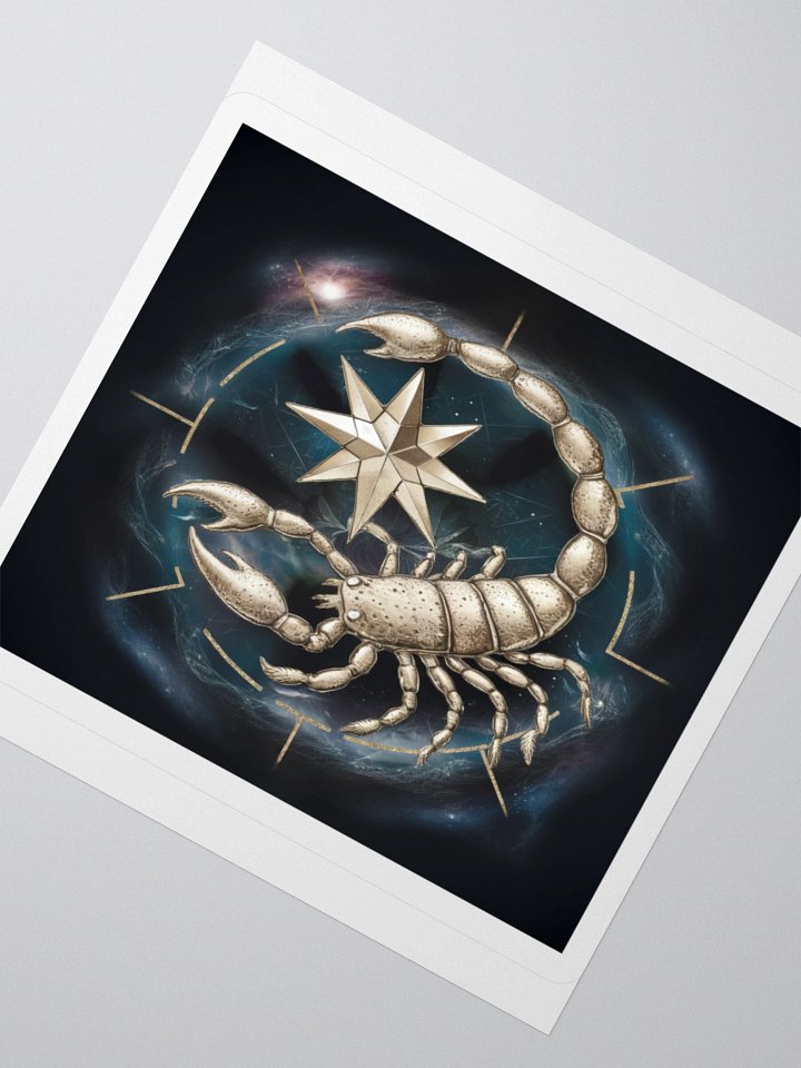 Scorpio Zodiac Sticker - Exclusive Celestial Design | TDS Music product image (5)