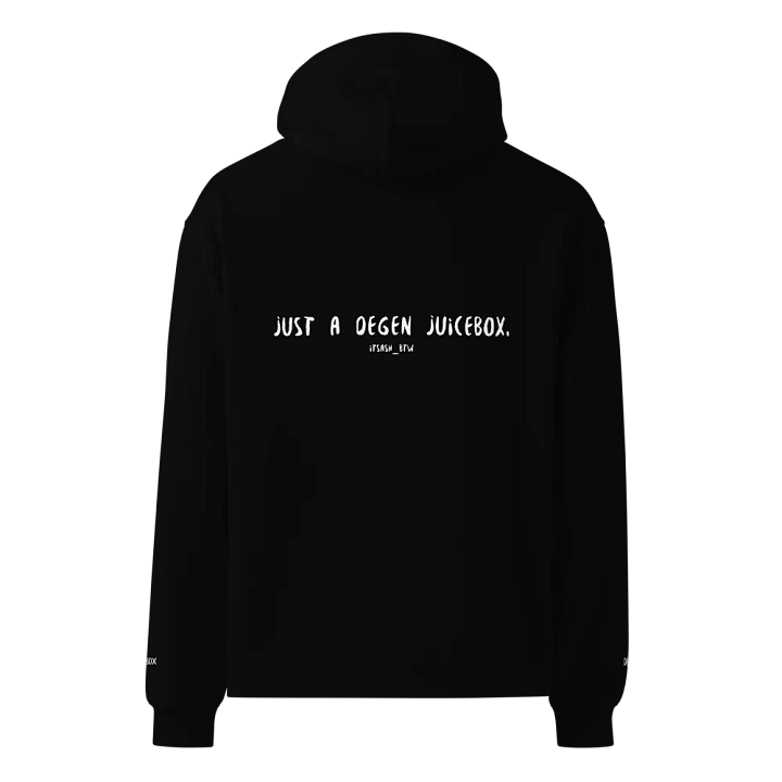 'just a degen juicebox' super soft embroidered hoodie product image (2)